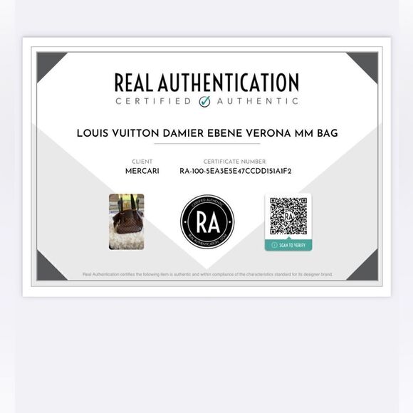 LOUIS VUITTON Authenticated Damier Ebene Verona MM Bag - Picture 16 of 16